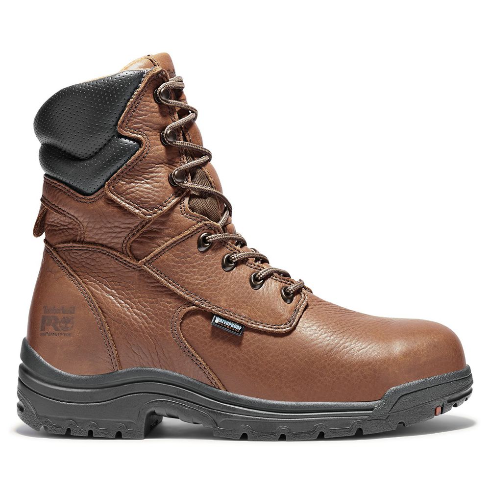 Bocanci De Muncă Timberland Barbati Maro - Pro® Titan® 8" Alloy Toe - Romania - XWTULO926